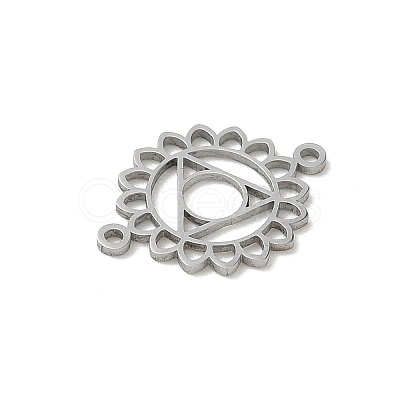 Chakra 304 Stainless Steel Connector Charms SA-CBA28C1-01A-P-1