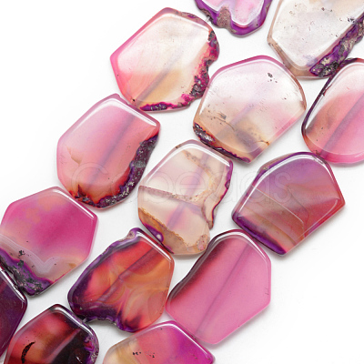 Natural Agate Beads Strands G-S235-02-1