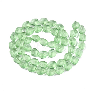 Frosted Glass Beads Strands GLAA-T023-30H-1