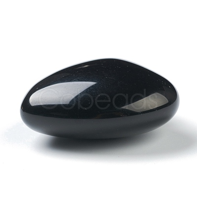 Natural Obsidian Heart Love Stone G-G973-08E-1