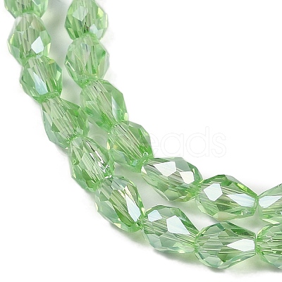 Transparent Electroplate Glass Beads Strands LS-EGLA-N013-T4mm-B13-1
