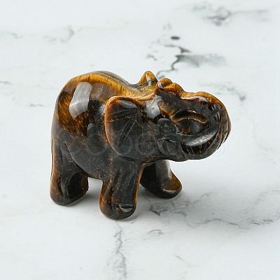Natural Tiger Eye Home Decorations DJEW-YW0001-04A-1