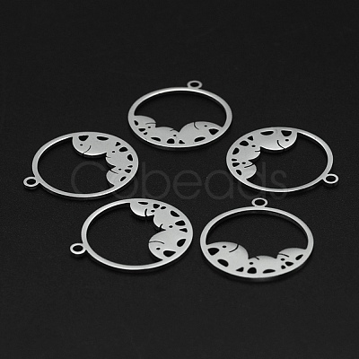 Non-Tarnish 201 Stainless Steel Pendants STAS-R111-JA667-1