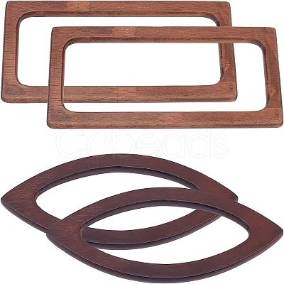 4Pcs 2 Styles Wooden Handles Replacement FIND-CA0002-22-1