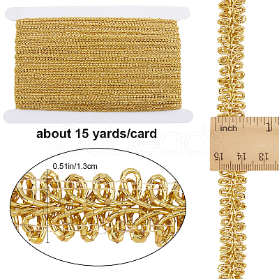 15 Yards Metallic Lace Trims OCOR-GF0003-23B-1