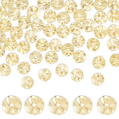 50Pcs Brass Beads KK-BC0013-25A-1