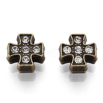 Alloy Crystal Rhinestone Beads ALRI-T004-09AB-1