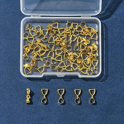 50Pcs Brass Ice Pick Pinch Bails IFIN-FS0001-47A-1