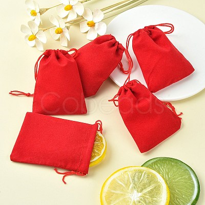 Velvet Cloth Drawstring Bags TP-C001-70X90mm-2-1