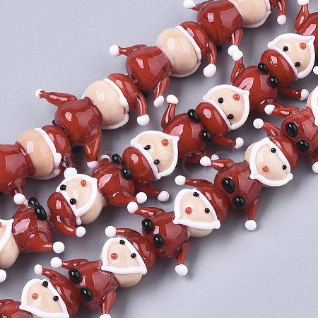 Handmade Lampwork Beads Strands LAMP-R142-03-1