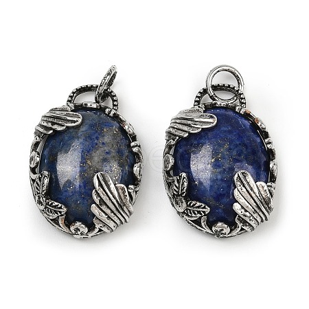 Dyed Natural Lapis Lazuli Pendants G-Z101-02AS-09-1