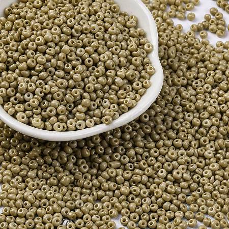 8/0 Baking Paint Glass Seed Beads SEED-M012-02A-50-1