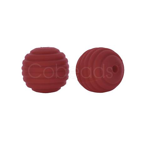 Thread Honeycomb Silicone Beads SI-JX0024A-40-1
