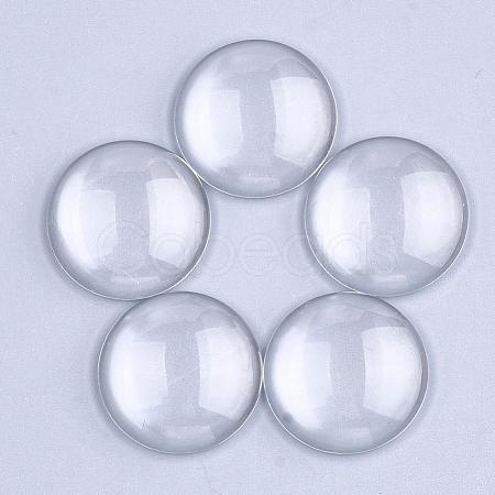 Transparent Glass Cabochons GGLA-S036-01-1