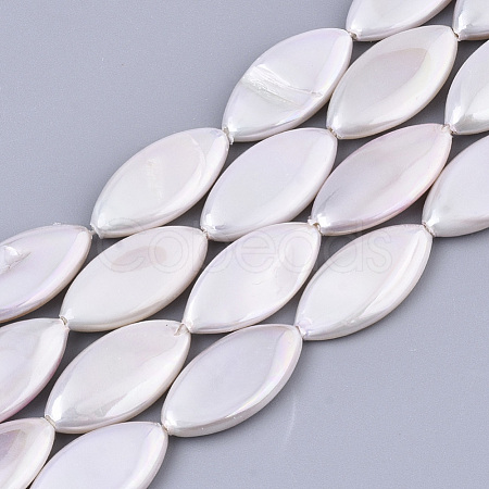 Shell Pearl Beads Strands SSHEL-R046-05A-1