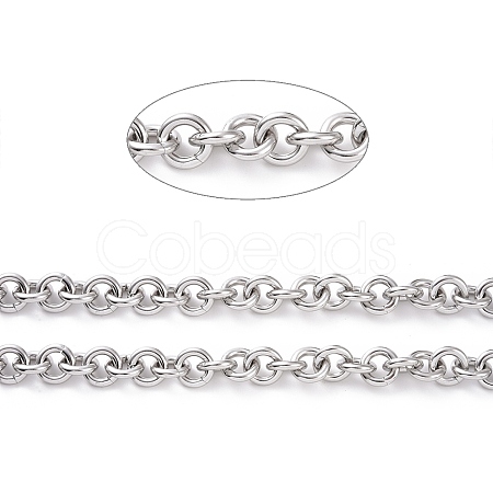 Tarnish Resistant 304 Stainless Steel Rolo Chains CHS-H013-07P-1