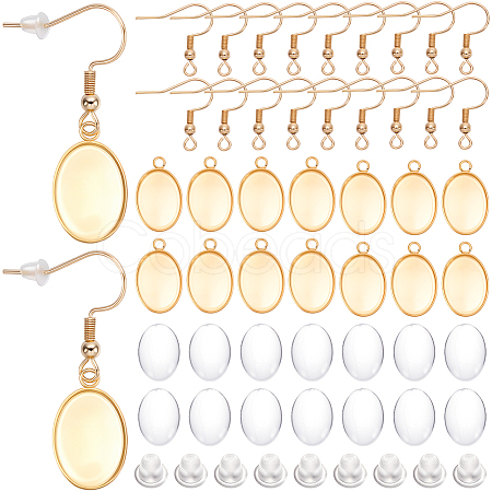 20Pcs 304 Stainless Steel Earring Hooks STAS-SP0002-04G-1