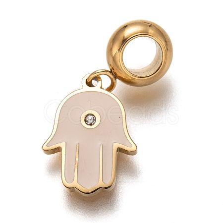 304 Stainless Steel European Dangle Charms STAS-I177-24A-1