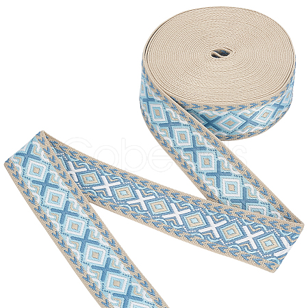 Ethnic Style Polyester Ribbon OCOR-WH0105-092B-1