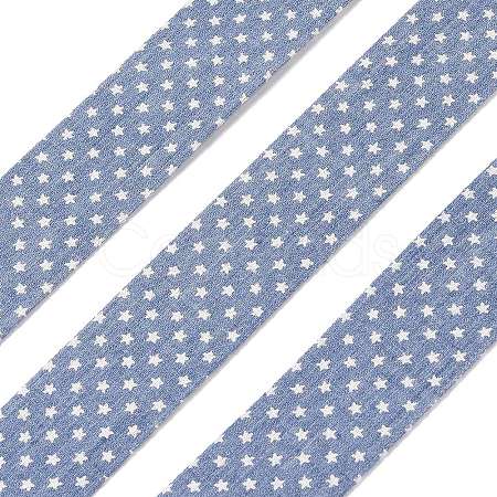 5M Cotton Linen Strar Printed Ribon LS-OCOR-K008-01B-02-1