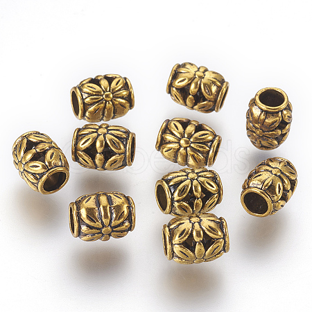 Tibetan Style Alloy Beads X-GLF0855Y-NF-1