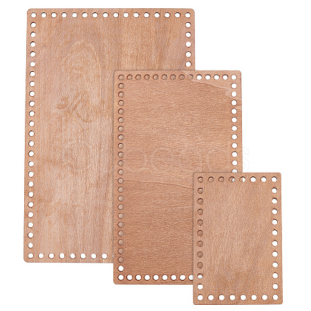 Wooden Basket Bottoms TOOL-WH0159-02A-1