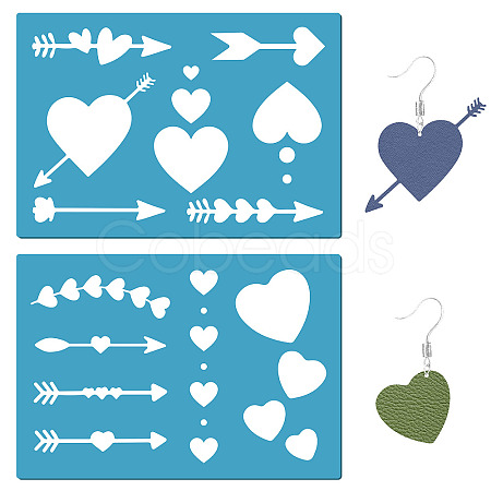 Acrylic Earring Handwork Template DIY-WH0359-033-1