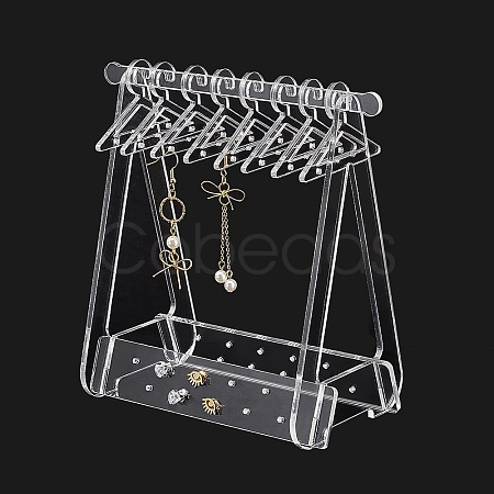 Coat Hanger Removable Acrylic Earring Displays EDIS-PH0001-48-1