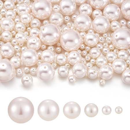 170Pcs Glass Pearl Beads HY-TA0003-03-1