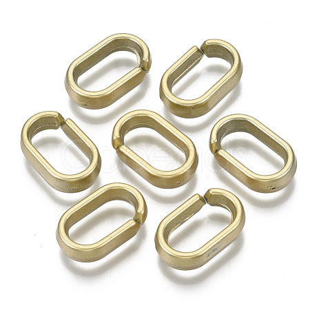 Opaque Spray Painted Acrylic Linking Rings OACR-S021-65A-B02-1