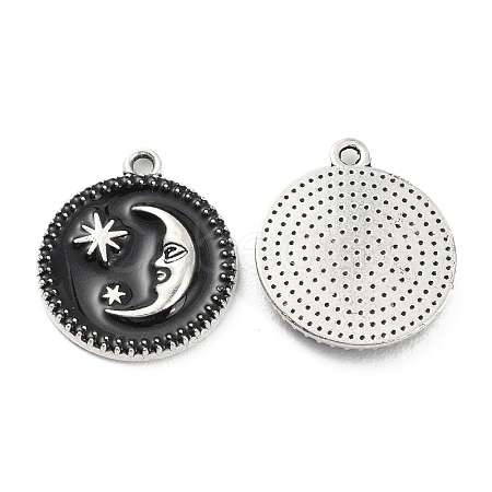 Alloy Enamel Pendants FIND-C032-08B-02P-1