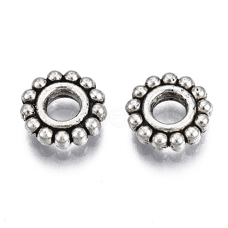Tibetan Style Alloy Daisy Spacer Beads LS-TIBEB-N005-077B-01-1
