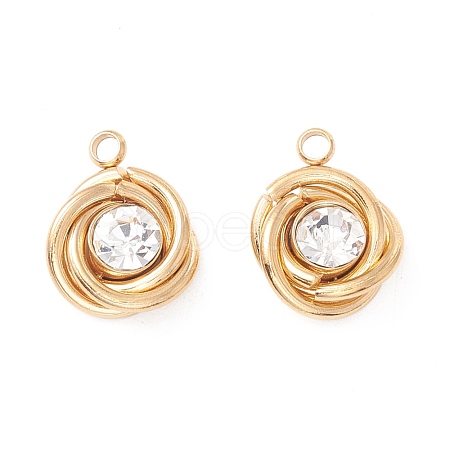 PVD Vacuum Plating 201 Stainless Steel Pendants STAS-A059-03G-1