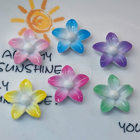 Opaque Resin Enamel Cabochons CRES-D308-06-1