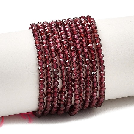 Imported Natural Garnet Beads Strands G-A129-2mm-05-1