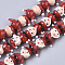 Handmade Lampwork Beads Strands, Santa Claus, for Christmas, Red, 19.5x20x11mm, Hole: 1.8mm, about 25pcs/Strand, 19.69 inch(50cm)