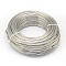 Raw Round Aluminum Wire, Bendable Metal Craft Wire, for DIY Jewelry Craft Making, Light Grey, 7 Gauge, 3.5mm, 20m/500g(65.6 Feet/500g)