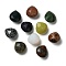 Natural & Synthetic Mixed Gemstone Beads, Faceted Teardrop, Top Drilled, 24x23x16mm, Hole: 0.8mm