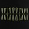 Solid Color Plastic Seamless Toe False Nail, Practice Manicure Nail Art Tool, Dark Olive Green, 26~32x6~13mm, 20pcs/set.