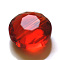 Imitation Austrian Crystal Beads, Grade AAA, K9 Glass, Faceted, Flat Round, Red, 6x3.5mm, Hole: 0.7~0.9mm