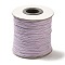 Waxed Polyester Cord, Bead Cord, Plum, 0.5mm, about 169.51~174.98 Yards(155~160m)/Roll