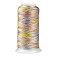 Segment Dyed Round Polyester Sewing Thread, for Hand & Machine Sewing, Tassel Embroidery, Colorful, 12-Ply, 0.8mm, about 300m/roll