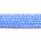 Imitation Jade Glass Beads Strands, Faceted, Bicone, Dodger Blue, 4x4mm, Hole: 0.8mm, about 82~85pcs/strand, 30.5~31cm