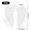2Pcs 2 Styles Polyester Embroidery Sew on Appliques DIY-CY0001-02A-01-2