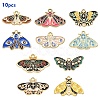 10Pcs 10 Styles Alloy Enamel Pendants FIND-YW0004-76-2