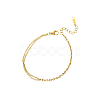 304 Stainless Steel Multi-strand Curb Chain Bracelets BJEW-A26-03-24-2-1