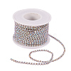 Brass Rhinestone Strass Chains CHC-T001-SS10-02S-6