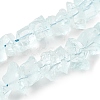 Glass Imitation Aquamarine  Beads Strands G-I283-F29-2