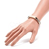 Acrylic Curved Tube Beaded Stretch Bracelet for Women BJEW-JB08438-03-3