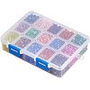 Spray Painted Crackle Glass Beads CCG-PH0002-14-9